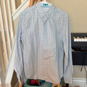 Denim & Flower Light Blue Patterned Shirt